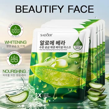 Sadoer Aloe Vera Hydrating Rejuvenating Facial Mask,